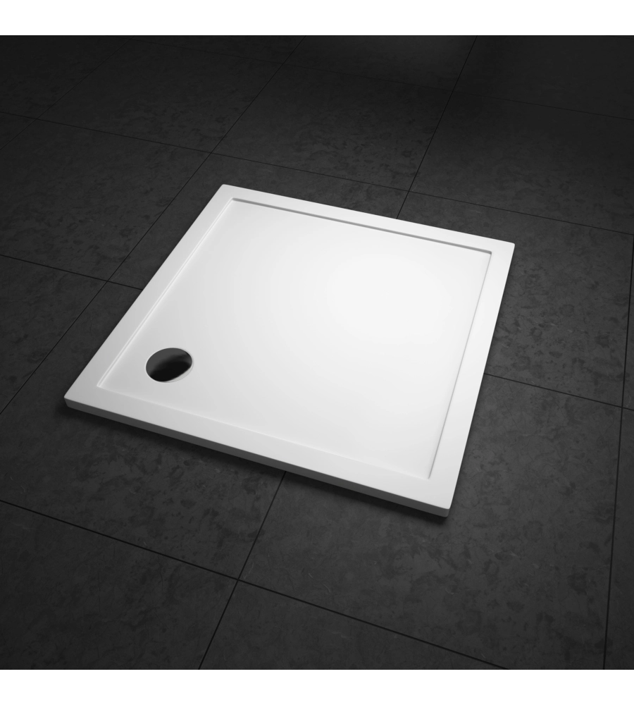 Base doccia in abs, 80x80x3 cm